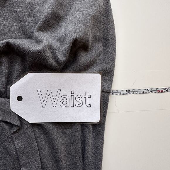 Women’s Gray A-Line V-neck Dress With Tie Size Medium - Picture 5 of 6